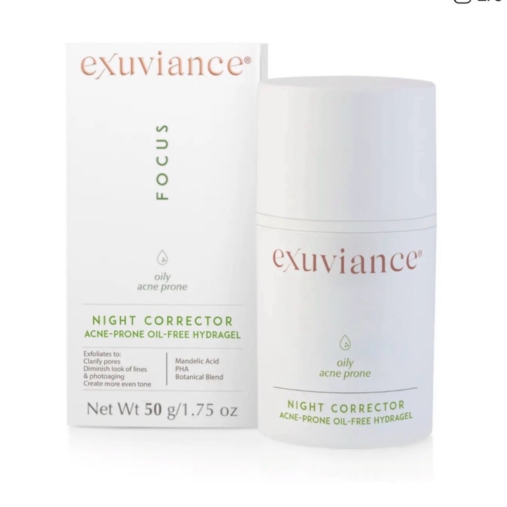 Exuviance Night Corrector for Acne-Prone Skin - White